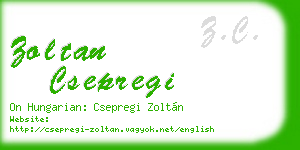 zoltan csepregi business card